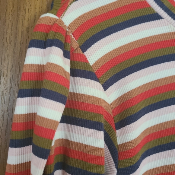 Veronica Beard Jeans Striped Puff Shoulder Top in Size XS - Picture 7 of 9